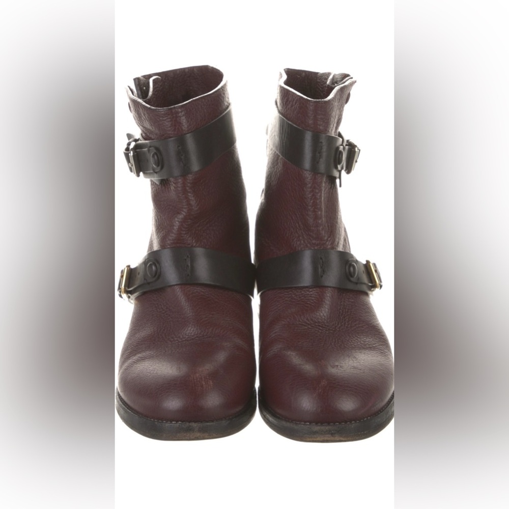 Chloé Leather Moto Boots